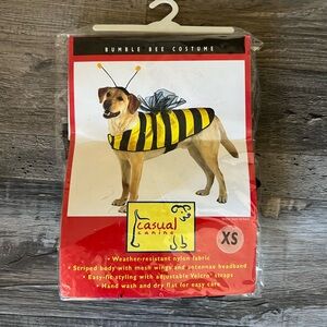 Bumble Bee Dog Costume Size XS